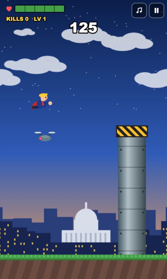 Captain Trump: Endless Shield screenshot