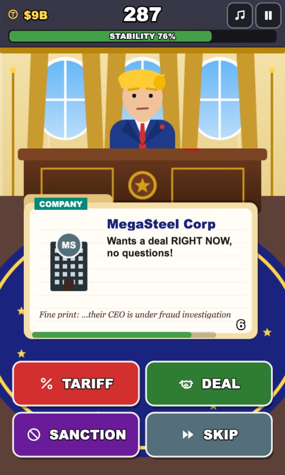 Tariff Trump screenshot